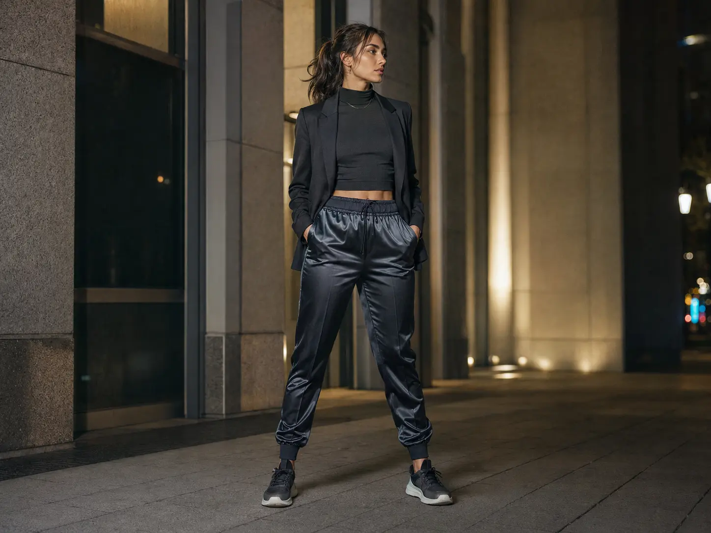 Silhouette représentative du Style glam sport